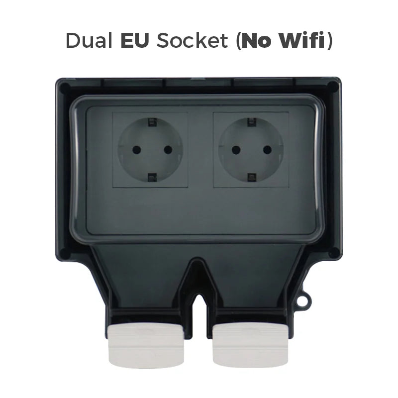 Avoir Tuya Power Socket IP66 Outdoor Wifi Smart Waterproof Socket Box Smart FR Wall Plug Socket With Timer Home Appliance 220V