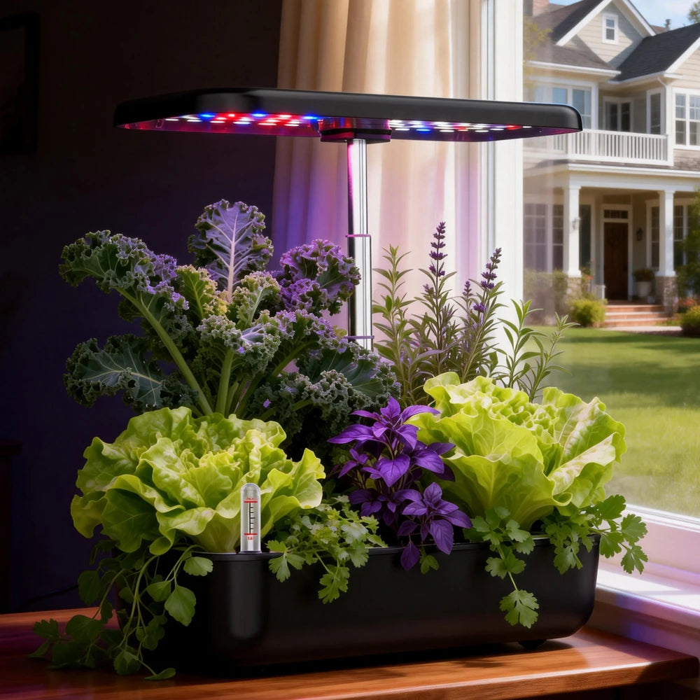 Hydroponics Growing Systems Smart Planting Vegetable Machine With Led Grow Light Non-toxic Soilless Indoor Home Gardening
